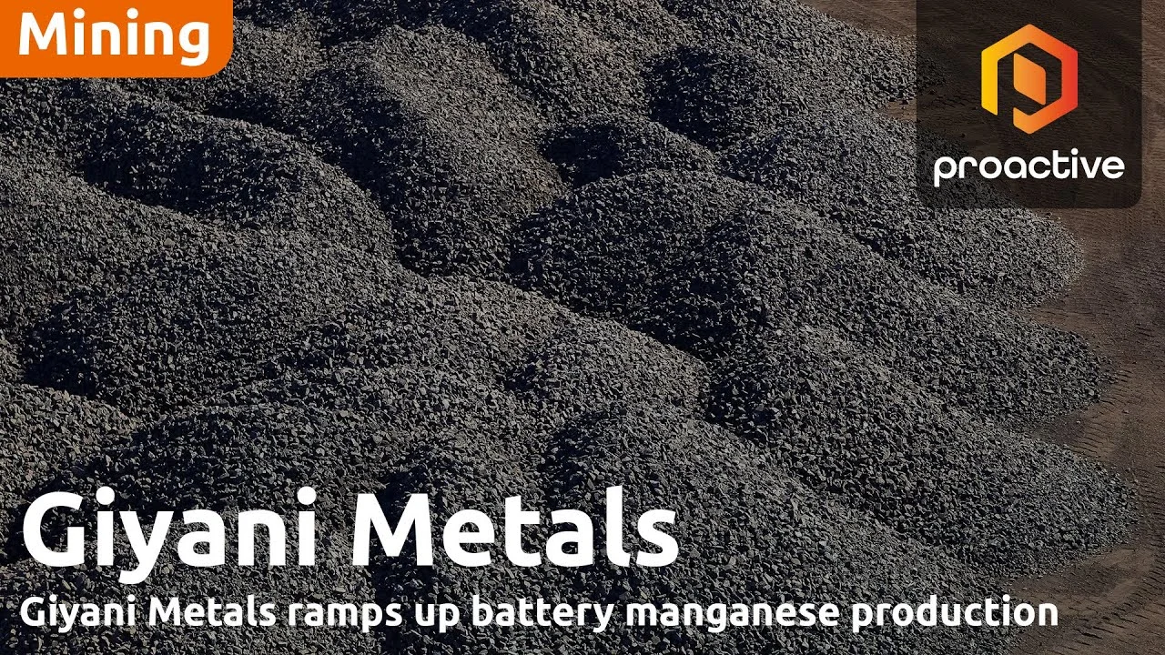 Giyani metaks ramps up battery manganese production image